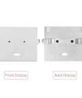 Pro Grade Heavy Duty Steel Industrial Sewing Machine Slide Plates Bobbin Cover Replacement For Flatbed Computerized Machines Spare Parts For Garment Factories And Bulk Textile Work front and back view