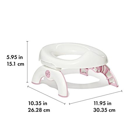 Foldable Two In One Portable Toddler Potty With Carry Bag, On The Fly Travel Toilet Seat Cover For Kids, No Sweat Potty Training Setup And Road Trip Ready Essentials