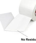 White Duct Tape 4 Inch Wide Industrial Grade 9 Mil Heavy Duty Tape 55 Yards Long Waterproof Strong And Flexible No Residue