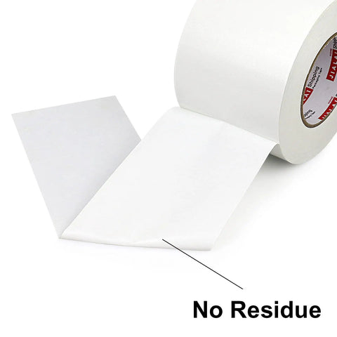 White Duct Tape 4 Inch Wide Industrial Grade 9 Mil Heavy Duty Tape 55 Yards Long Waterproof Strong And Flexible No Residue