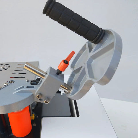 Portable 45 Degree Tilting Edge Banding Machine For Wood And PVC handle and gluing system