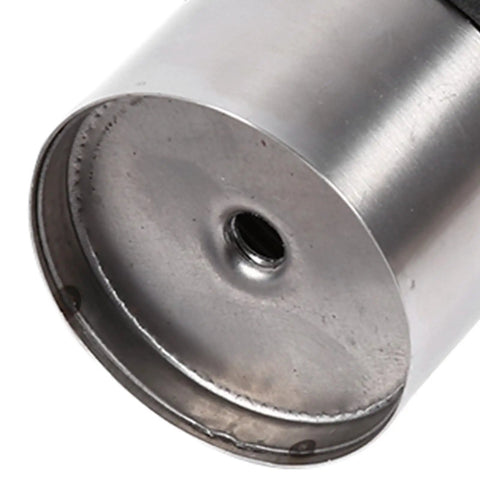 Close-up of the base of Adjustable Sofa Feet 4 Pack Stainless Steel Furniture Legs With Height Adjustment, showing stainless steel finish.