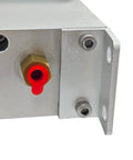 Close-up of Heavy Duty Electric Over Hydraulic Marine Grade Trailer Brake Actuator 1600 Psi with red release valve, durable design.