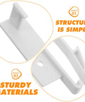 Close-up of Hidden Kidproof Cabinet Locks Set With Invisible Drawer Latches Easy No Drill Install Strong Adhesive