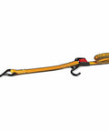 Yellow tie down strap with black hooks for 4000 Lb 3 In 1 Garage Floor Jack With Tie Down Straps, All In One Lift For Cars Trucks Motorcycles ATVs And More