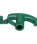 Heavy Duty Cast Iron Pipe Bender For Electrical Conduit And PVC Tubing Bends Five Eighths Through One Inch quarter sizes, green metal construction.
