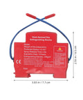 2 Pack Automatic Car Fire Extinguisher Aerosol Heat Activated Engine Defense Auto Trigger compact red unit for engine safety.