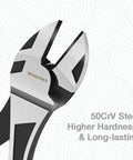 7-Inch Diagonal Pliers In CR-V Steel With Heat-Treated 50CrV Jaws, Rust-Resistant Black Finish, Sharp Wire Cutting