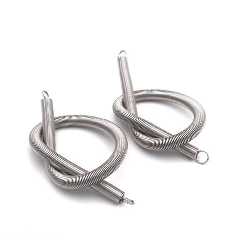 Two Pack Zinc Plated Steel Extension Spring 12 Inch Screen Door Tension Spring Heavy Duty Replacement shown coiled