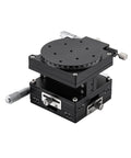 4 Axis 90mm By 90mm Manual Linear Positioning Stage With Sliding Table For Precision Inspection And Equipment Positioning Compact Lightweight Desktop Unit For Easy Standalone Use Or Desk Mounting