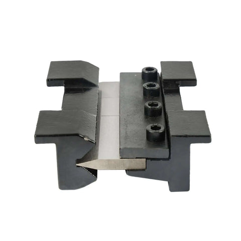 Front view of Magnetic Vise Mount Metal Brake Bender for DIY Metalworking, 4-inch quick release, 14 gauge steel capability