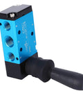 Hands On Pneumatic Valve With Hand Lever 2 Position 5 Way Aluminum Alloy Body