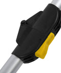 Close-up of adjustable mechanism on Jiawu Distance Measuring Wheel foldable handle, TPR material for surveyors and builders.