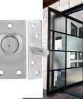 360 Degree Rotating Door Hinge For Cabinets And Alloy Doors, Rustproof Beefy Pivot In Stainless Steel And Cast Aluminum