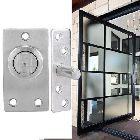 360 Degree Rotating Door Hinge For Cabinets And Alloy Doors, Rustproof Beefy Pivot In Stainless Steel And Cast Aluminum