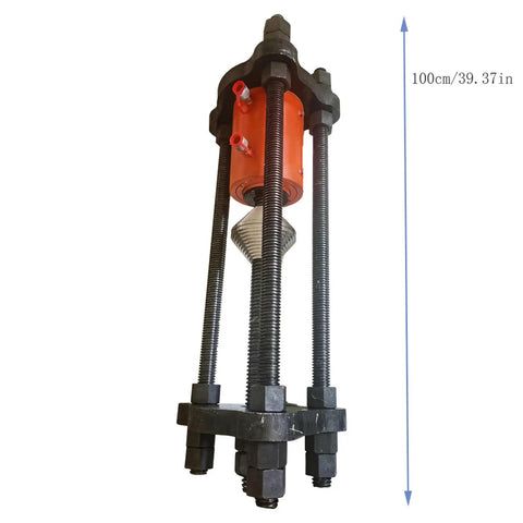 70 Ton 110V Electric Hydraulic Pump For Excavator Undercarriage Track Pin And Bushing Extraction showing hydraulic press with metal frame.
