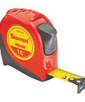 Exact Retractable Imperial Pocket Tape Measure With Nylon Coating And Steel Belt Clip Three Quarters Inch Wide Sixteen Feet