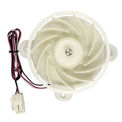 Top view of DC 12V Refrigerator Evaporator Fan Motor Replacement Part For Freezer And Fresh Food Cooling Quiet DIY Friendly 1870 RPM