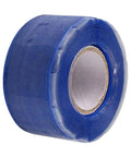 Blue roll of DIY Ready Silicone Self Fusing Tape 1 Inch By 59 Inch Rescue Tape for plumbing leaks and electrical cables insulation repair.