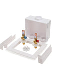 Quadtro Washing Machine Outlet Box With Hammer Arrestors, One Quarter Turn, Heavy Duty 2 Inch Drain, Snap On Faceplate, High Impact Polystyrene