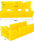 Pro Grade Miter Box And Saw Set For Wood And Gypsum, Precise 45 And 90 Degree Cuts With Handy Storage Cutting Guide