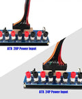 ATX Benchtop Power Breakout Adapter With USB 5V Port And Four Output Channels 3.3V 5V 12V And Minus 12V Easy Switch With 20P and 24P inputs