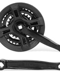 24-34-42T Square Taper Bike Crankset With 170mm Arm For 21 24 27 Speed Mountain And Road Bikes Universal Fit Black