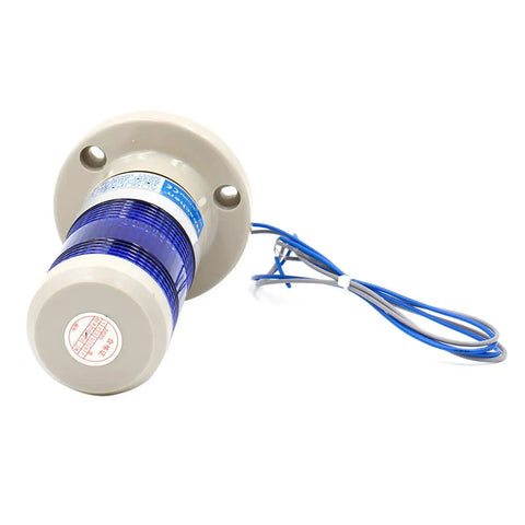 Blue 24V DC LED Tower Stack Light For Industrial Warning Signals 80mm Base And 125mm Height Durable Tower Indicator Lamp