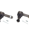 45 Inch Plain Tie Rod Drag Link Kit With Eleven Sixteenth Inch Tie Rod Ends For Trucks And Jeeps Rugged Beefy Steel Easy Install Center To Center Fit Precut Length For Precise Steering, shown with hardware