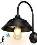 Solar Barn Light Outdoor Wall Sconce With Motion Sensor And 3 Lighting Modes Waterproof Farmhouse Style for exteriors