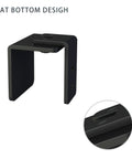 Flat bottom design of Matte Black Floor Guide For Wall Mount Sliding Barn Door Hardware Set Of 2, non-grooved doors