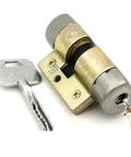 Two Key Access Double Open Lock Cylinder For Doors, Easy Install Security Core, 85mm Exterior Interior Lock Barrel, Vintage Style