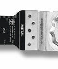 Starlock Plus E Cut Carbide Pro Saw Blade TiN Coated for tough metals and abrasives, 1 1/4 inch width, 2 3/8 inch length, close-up view