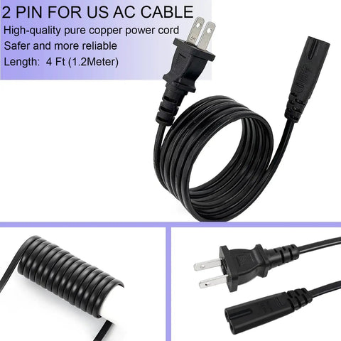29V 2A Recliner Power Supply Transformer For Lift Chairs AC DC Switching Adapter No Fuss Plug And Play Universal Version Fits All Recliners Includes 4 Foot US Cord Safe Reliable Replacement For Smooth Chair Operation. 4 ft black US power cord with two-pin plug