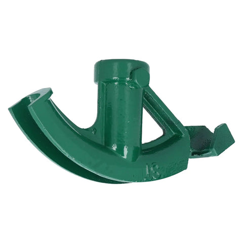 Heavy Duty Cast Iron Manual Pipe Bender For Electric Wire And Tubing; green hand tool for bending up to 1 1/4 inch pipes.