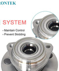 Front Wheel Hub Bearing Assembly For Jeep Grand Cherokee 1999 2004 5 Lug Non ABS Drop-In Replacement