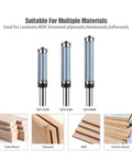 Premium Double Bearing Flush Trim Router Bit With 1/2 Inch And 12mm Shake for multiple materials like wood and MDF.