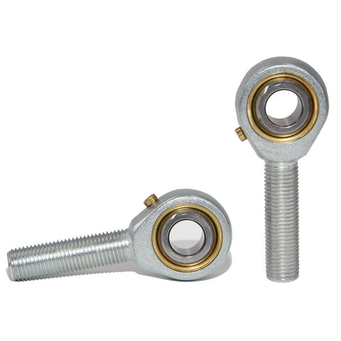 POSB6 Rod End Bearings Three Eighths Inch Bore Pre Lubricated Right Hand 3/8-24 Male Thread With Jam Nut For DIY Makers 3D Printing Automation Robotics And CNC Equipment System, two bearings