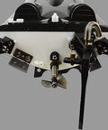 Rear view of RTR 25.5 Inch Brushless Remote Control Boat With 2.4GHz Radio, showing propeller and waterproof hull details