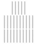 25 Piece M4 X 60mm Dowel Pins Set In 304 Stainless Steel arranged on a white background