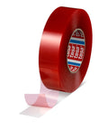 Clear Double Sided PET Film Tape With Acrylic Adhesive, 2 Inch Wide By 60 Yard Roll, Transparent Mounting Tape