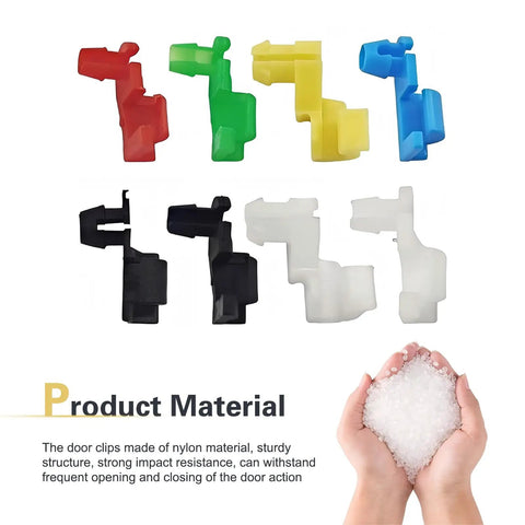 80 Pcs Car Door Lock Rod Clips Kit Nylon Retainers for Door Locks and Handle Rod Ends Left and Right Side Replacements Universal Fit for Most Vehicles Multicolor Durable Assortment, multicolor nylon clips