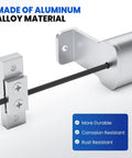 Close-up of Two In One RV Screen Door Handle And Closer With Adjustable Tension No Fuss Easy Install Aluminum Push Pull Bar