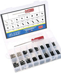 Slick Pro Level 880 Piece Laptop Screw Replacement Kit With Extra Phillips Driver For Universal Notebook Pc Builds And No Hassle Fixes Across Hp Dell Lenovo Toshiba And Sony Models in organizer with screws.