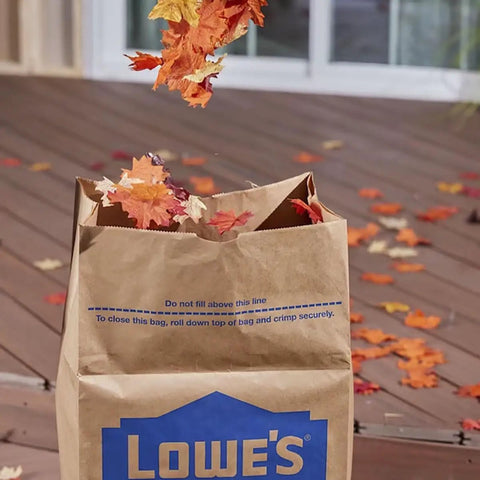 30 Gallon Heavy Duty Brown Paper Lawn And Refuse Bags For Home And Garden, 10 Count, Large Size, Biodegradable And USA Made