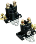 Beefed Up Two Pack 12V Trim Solenoid Starter Tilt Trim Pump Relay Solenoid for Outboard Motors, angle view