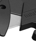 Close-up of Concealed Blade Safety Cutter with black ergonomic handle and blade detail.