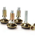 Swivel Furniture Levelers Set Of 4 Adjustable Leveling Feet for Tables Chairs Cabinets, fully threaded M8 M10