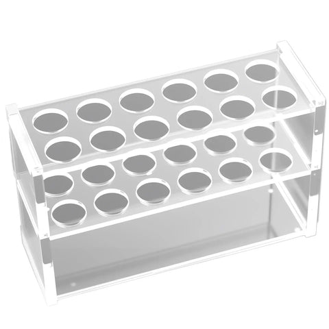 Clear Acrylic Test Tube Rack With Twelve Sockets For 10ML Tubes Plastic Centrifuge Tube Holder Stand All In One Lab Organizer