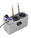 Two Hole Electric Noodle Cooker With Dual Baskets 110V 1200W Stainless Steel Pasta Cooker for home kitchen restaurant and shop use